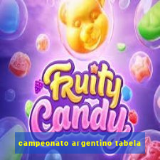 campeonato argentino tabela